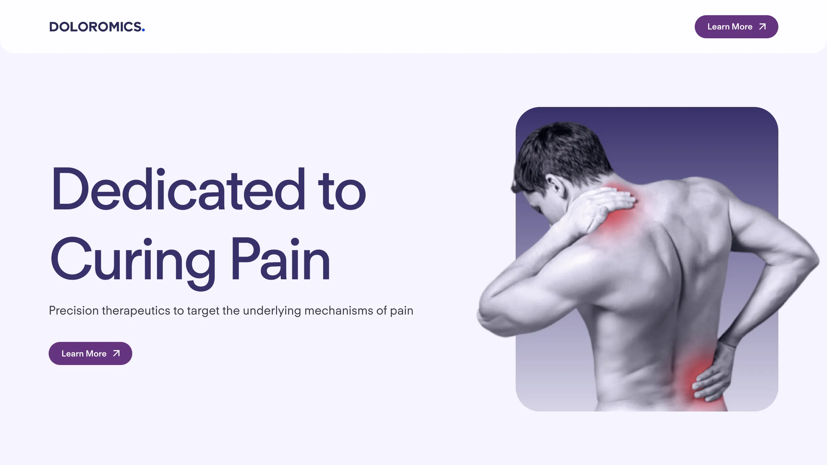 Doloramics Landing Page